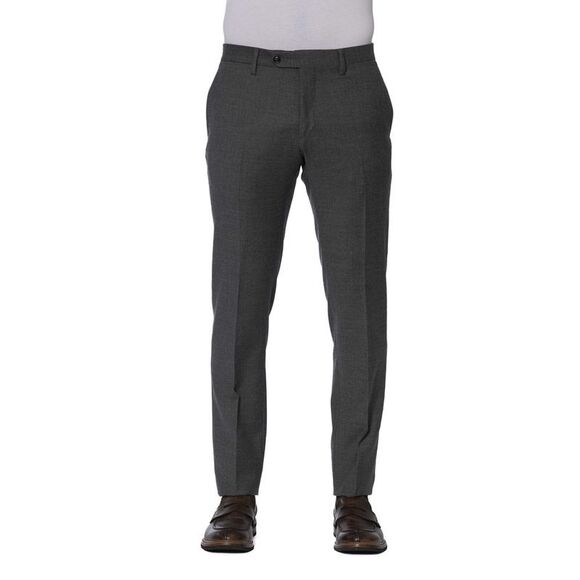 Trussardi Gray Wool Men Men's Trousers